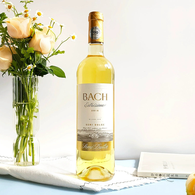 西班牙Bach巴赫酒庄原瓶进口半甜白葡萄酒 女士微醺甜酒