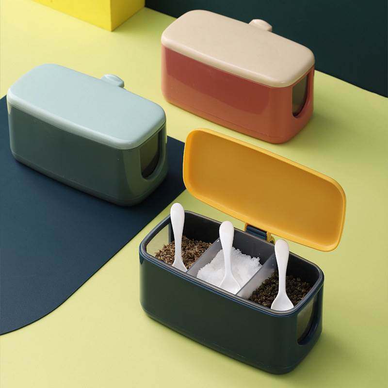 分格调味盒北欧撞色家用厨房