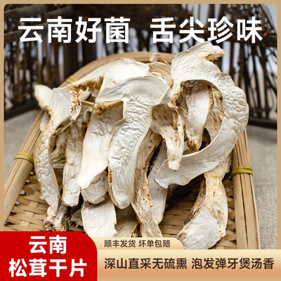 香格里拉松茸干片无硫熏云南好菌