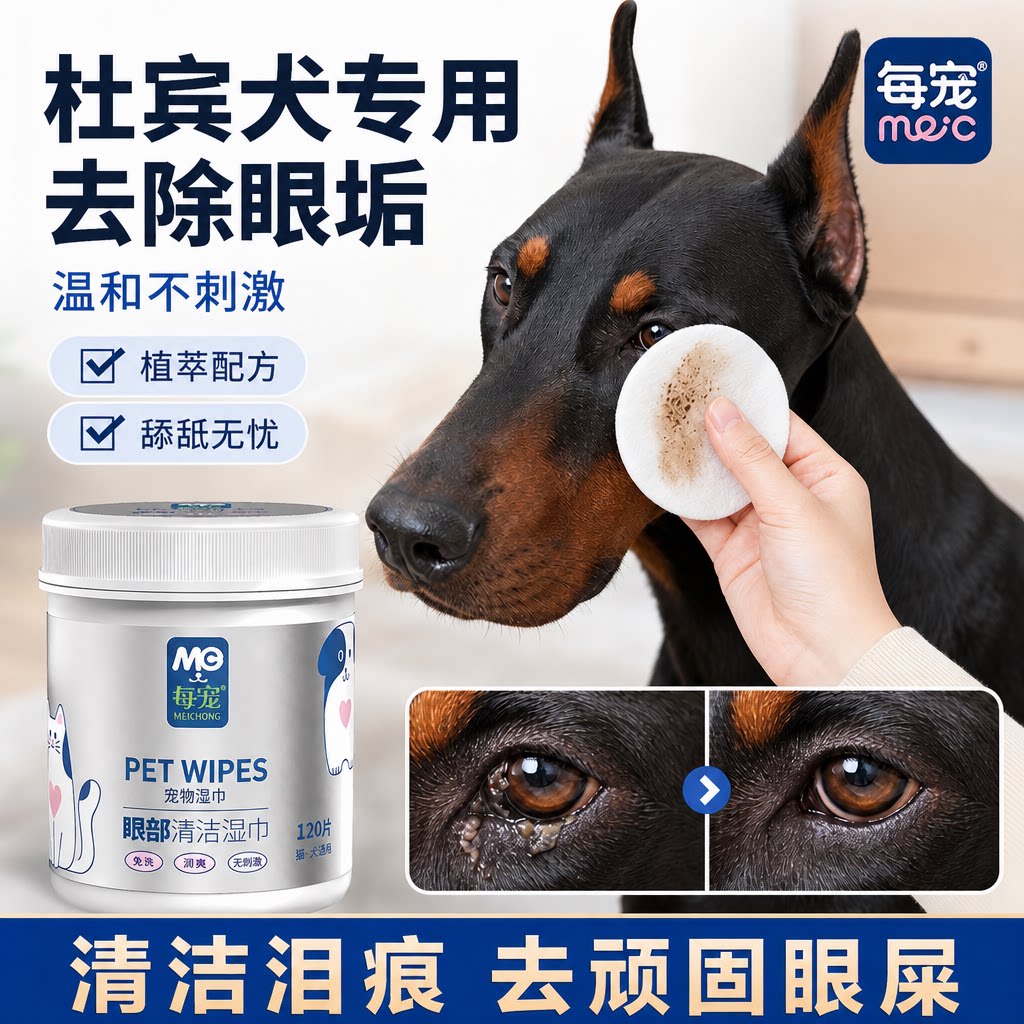 狗狗泪痕清洁湿巾温和去眼垢眼屎
