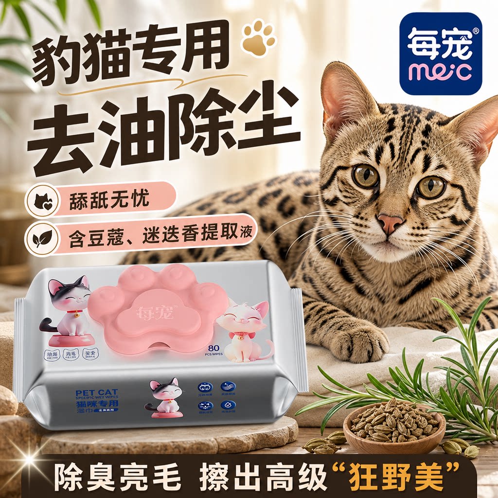 猫咪湿巾宠物专用舔舐无忧不刺激