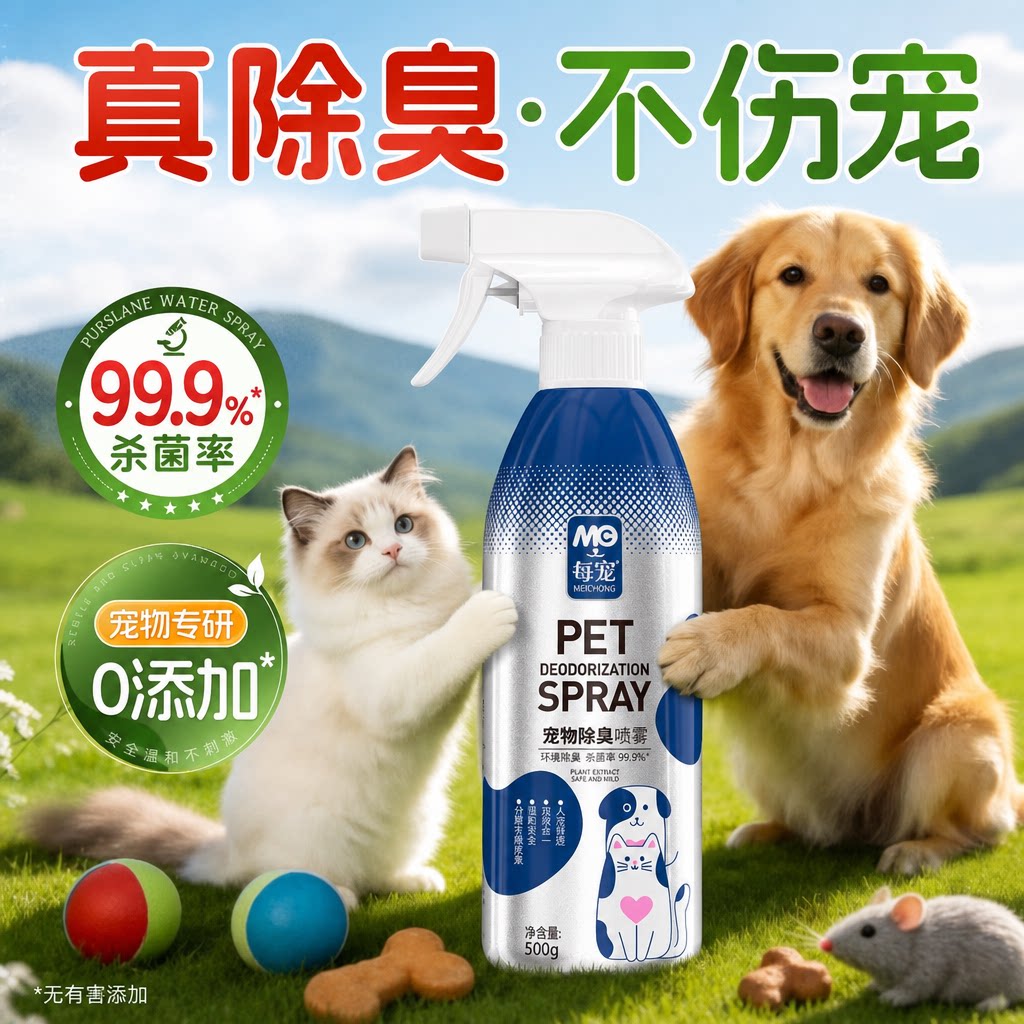 宠物除臭剂杀菌消臭去异味500ml