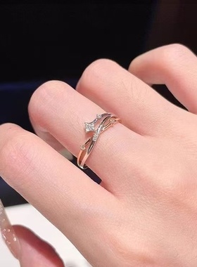 韩版闪设计星星四芒星时尚食指