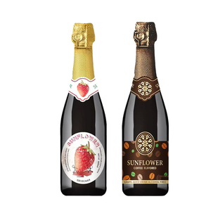 0酒精 孕妇老人小孩都能喝巴西朝阳花草莓味无醇起泡咖啡味葡萄汁