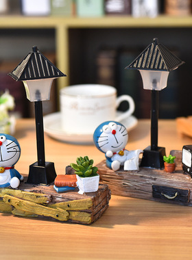 创意家居礼品装饰工艺品zakka送学生礼品儿童礼物叮当猫小夜灯