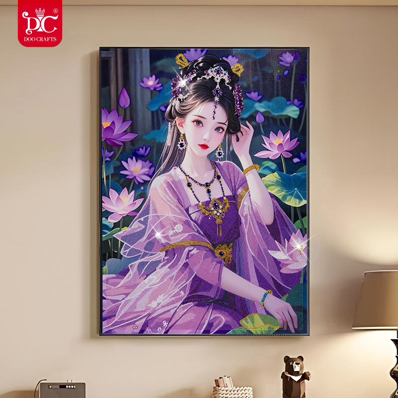 DC蒂彩钻石画2025新款紫韵挂画