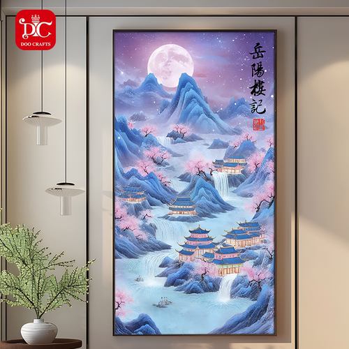 蒂彩岳阳楼记钻石贴画古风十字绣