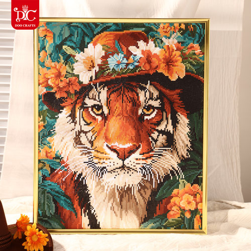 蒂彩DC钻石画满钻新款客厅花瑞虎高级感颜值手工diy粘贴5d十字绣