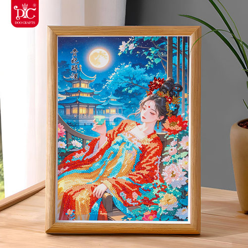 蒂彩钻石画昭君出塞古风美女