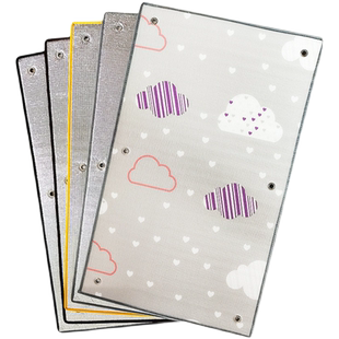 遮阳帘阳台隔热窗帘防晒挡帘室外厨房免打孔吸盘式遮光布窗户神器