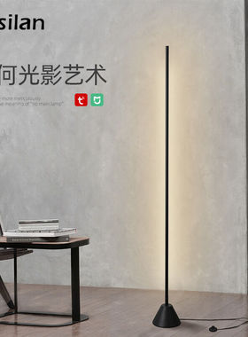 Aisilan落地灯现代极简客厅卧室北欧创意书房智能立式灯沙发灯砂
