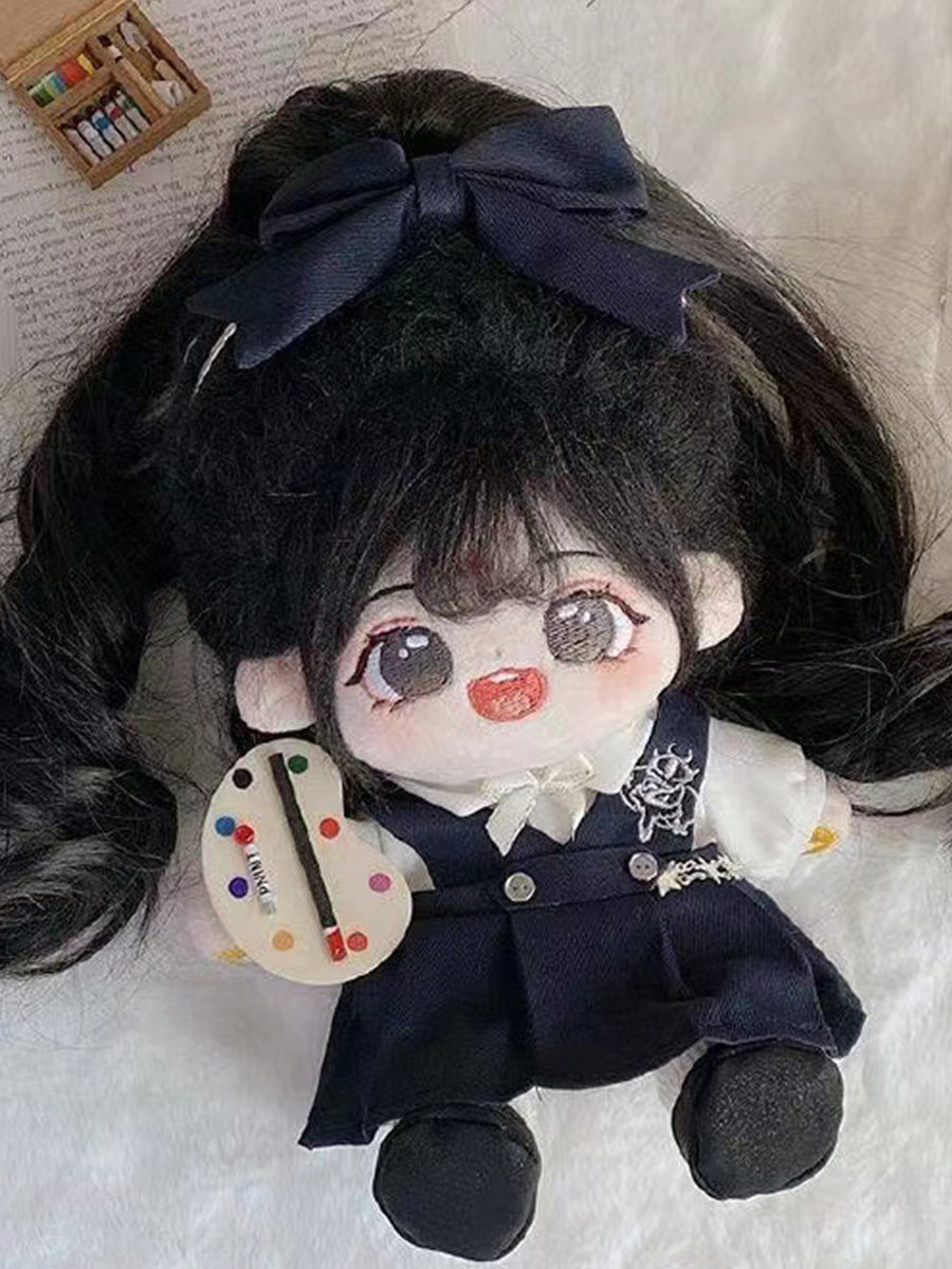 20cm20现货棉花娃娃娃衣女无属性原创厘米玩偶礼物可奈校服多色