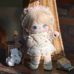 原创可奈造物棉花娃娃20cm25cm长腿裸娃卟偶可爱有骨玩偶开学礼物