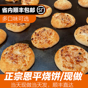 恩平烧饼五邑特色清明软饼烧饼老广味道紫薯肉松叉烧传统特产江门