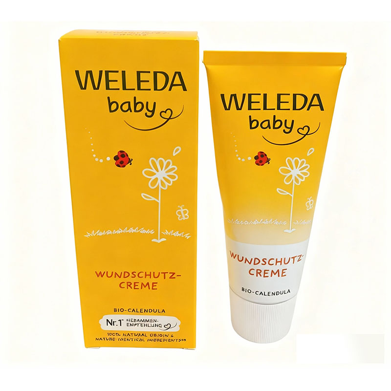 现货 德国Weleda维蕾德金盏花新生婴儿宝宝PP屁屁霜护臀膏75ml