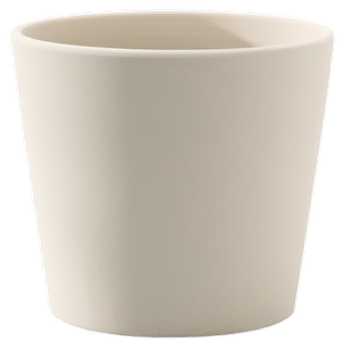 简约暗茶纯色素烧陶瓷花盆带托盘透气耐用防腐绿植君子兰竹子盆栽