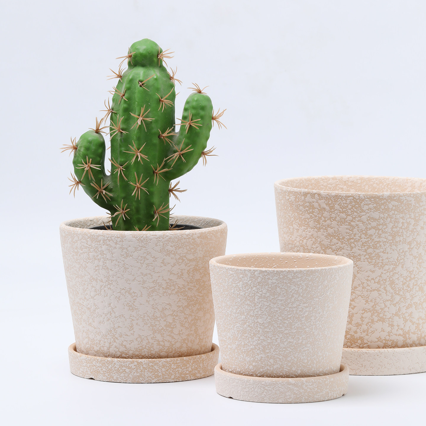 斜圆素烧陶盆陶泥浆表面粗陶瓷花盆透气陶土家用种植物仙人掌兰花,鲜花速递/花卉仿真/绿植园艺,花盆,淘宝优惠券,粉丝福利购,淘宝优惠卷