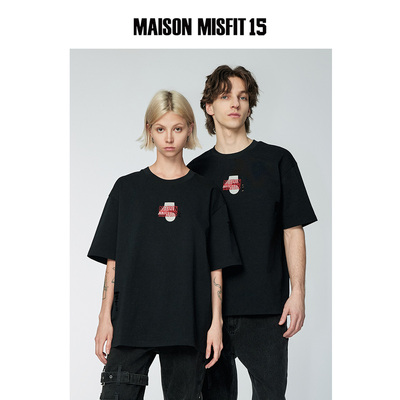 维克刺绣短袖T恤男女同款