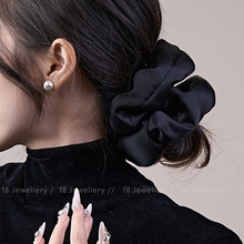 超大绸缎大肠发圈女高级感头花2025新款森系肥肠头圈韩系发绳发饰