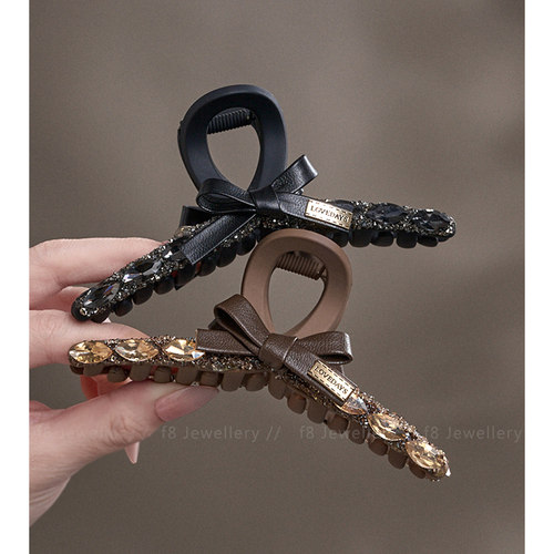 抓夹法式精致水钻时尚