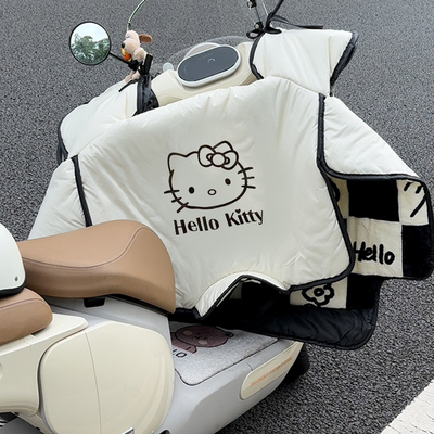kitty猫电动车御寒防寒挡风被冬加大加厚2025新款罩保暖雅迪爱玛