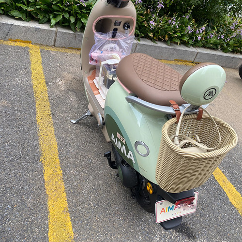 电动车后置车筐储物包自行车