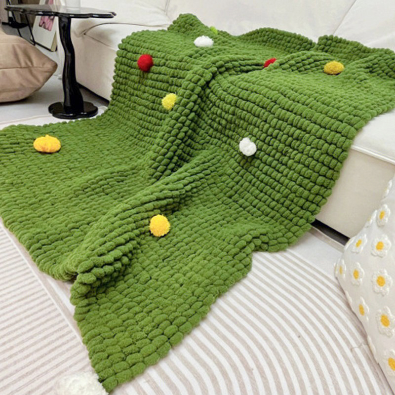 【快来跟红薯博主一起织毛毯吧】