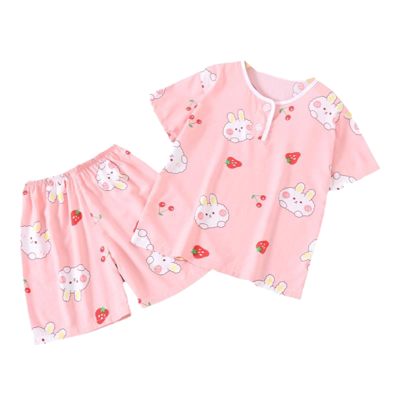 夏季男童女童短袖家居服