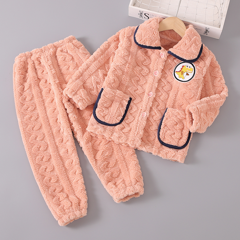 秋冬加厚法兰绒家居服