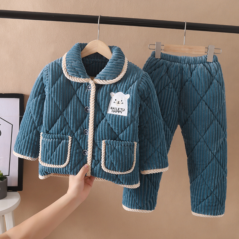 儿童冬季睡衣保暖舒适亲肤