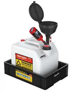 4simple实验室化学废液试剂暂存储装置倾倒式安全收集防静电漏斗