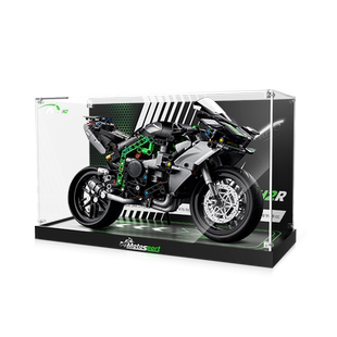 POP适用乐高42170川崎NinjaH2R摩托车亚克力展示盒积木收纳防尘罩