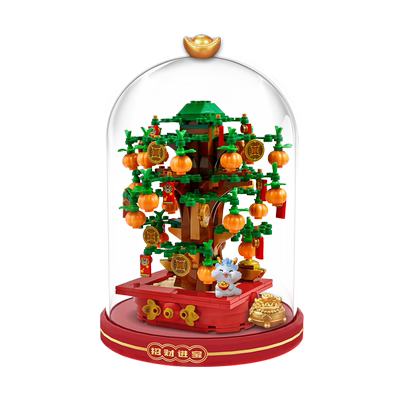 pop乐高40648摇钱树玻璃罩