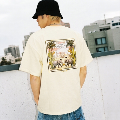 MindError极繁沙漠印花短袖T恤