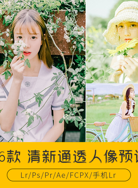 PS预设清新通透人像儿童滤镜室外明亮婚礼Camera Raw调色胶片LUT