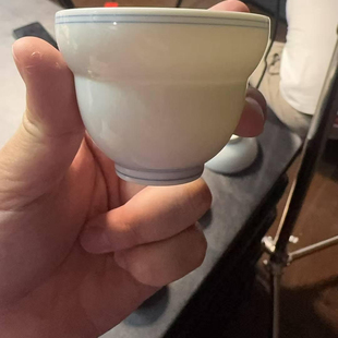 白胎葫芦杯 涂杏花