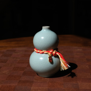 饮古观青中葫芦景德镇汝瓷茶具女士个人专用2025新款高端