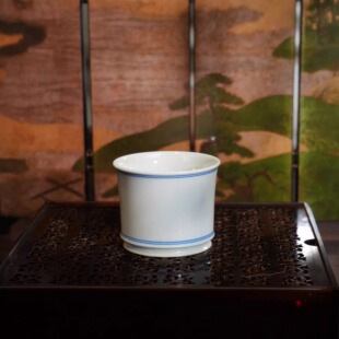 逸古堂星枢釉小竹节杯景德镇陶瓷女士个人专用2025新款高端