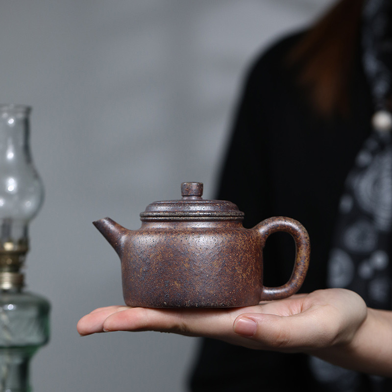 大吉羊柴烧 宜兴壶茶壶茶具 紫焰砂小德钟170ml庄杰,餐饮具,茶壶,淘宝优惠券,粉丝福利购,淘宝优惠卷