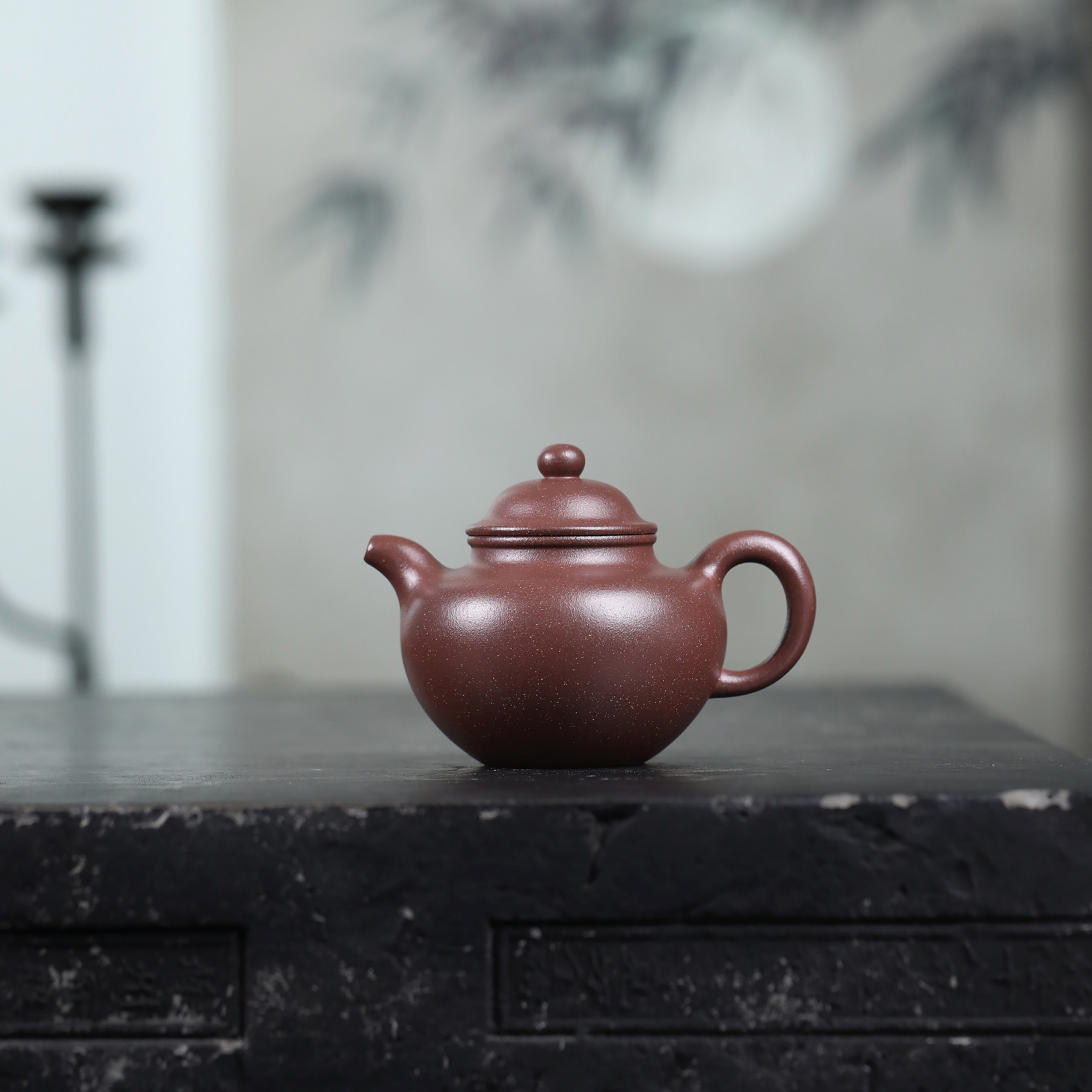 JCY-0383【 大亨掇球】季畅园大亨掇球-紫泥-210cc 宜兴紫砂茶壶,餐饮具,茶壶,淘宝优惠券,粉丝福利购,淘宝优惠卷