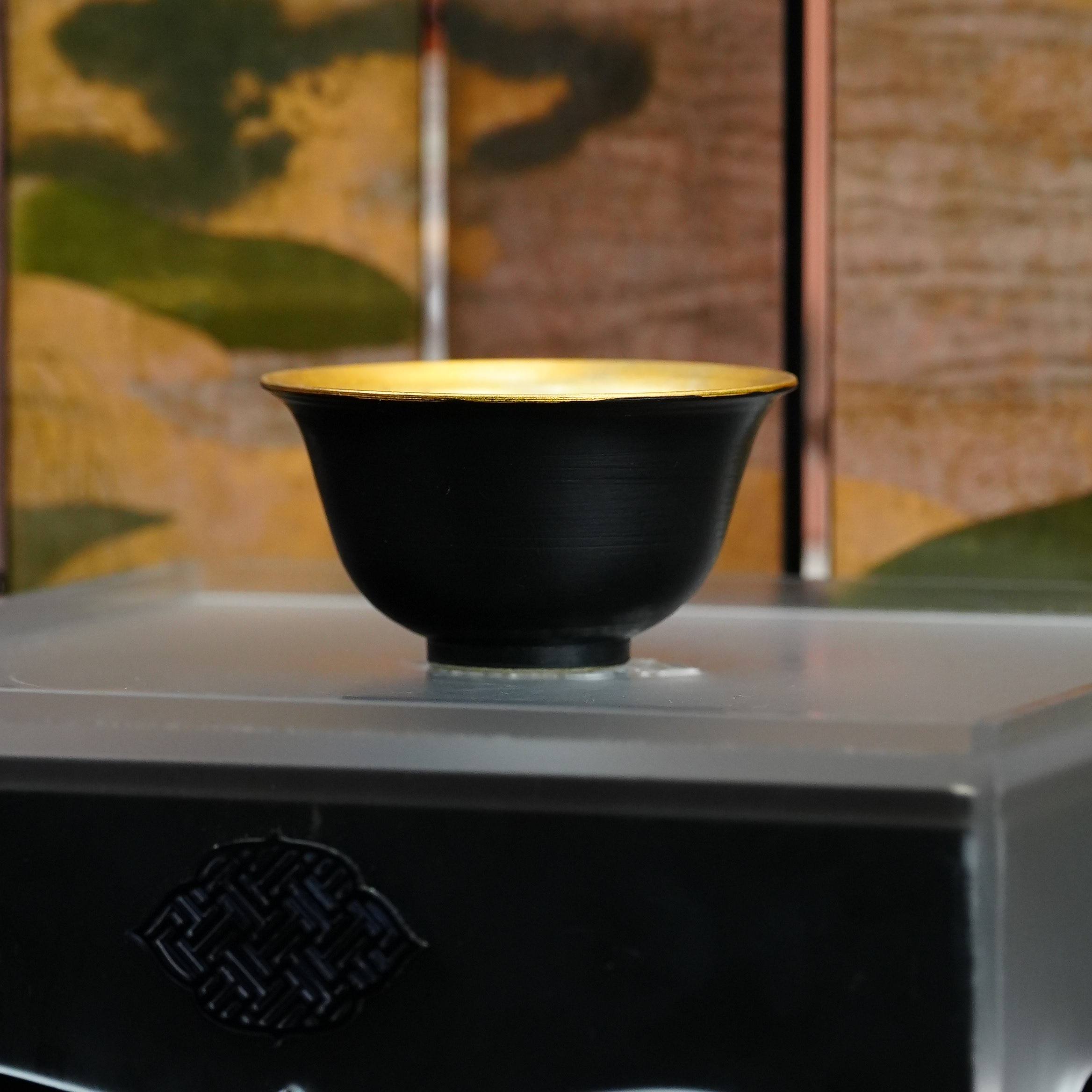 三平二满丨玄金大撇口杯丨90cc内壁金丨景德镇纯手工陶瓷,餐饮具,茶杯,淘宝优惠券,粉丝福利购,淘宝优惠卷