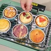 空气炸锅专用纸锡纸碗蛋挞托家用铝箔盒纸盘小号一次性烤箱锡纸杯