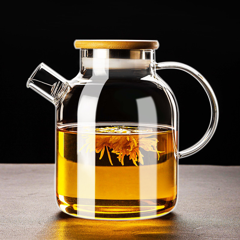 玻璃烧水壶冷水壶耐高温煮茶壶泡茶高硼硅养身壶家用大容量冷水壶