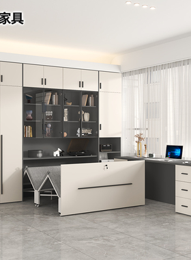 轻奢折叠床衣柜家用小户型隐形床书桌柜一体家用电脑桌组合3CH21