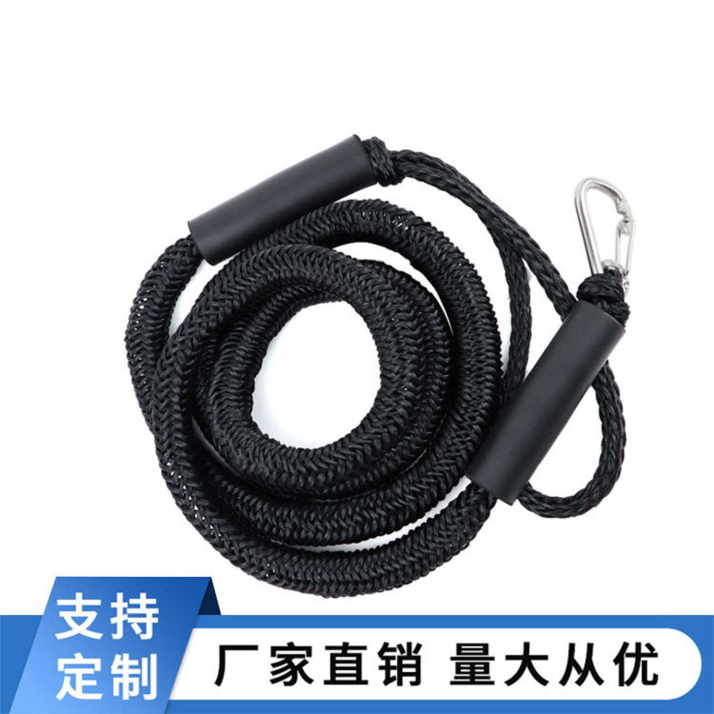 船用配件 摩托艇游艇配件 弹力编织船绳滑水橡胶绳汽摩艇船停泊