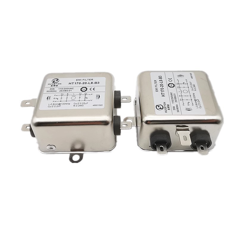 惠博顿电源滤波器HT170-20-L8-B3 20A 单相220V 抗干扰电源净化器