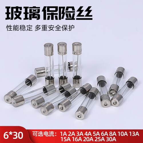 Glass Fuse玻璃熔断器6*30 保险丝管快熔6X30MM F3AL250V 100只/