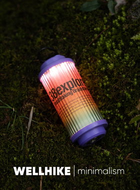 2025紫色38explore灯 WELLHIKE户外5000毫安多功能超长续航夕照灯