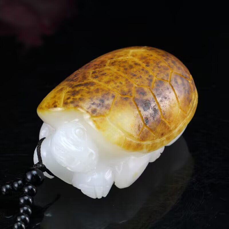 龙龟手把件创意把玩件貔貅手工雕刻摆件手玩男款精美雕刻福寿安康