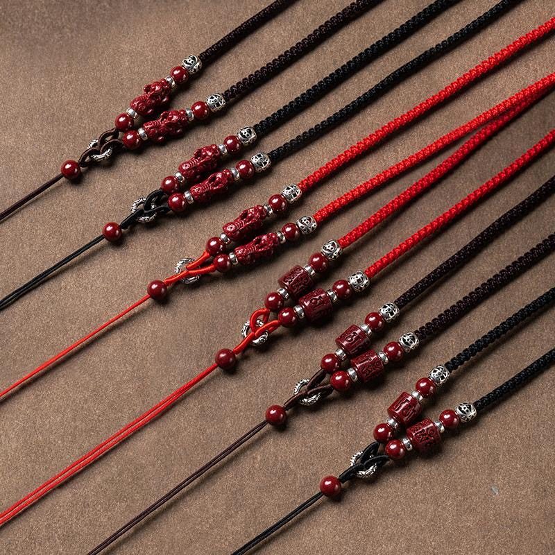 高端吊坠挂绳挂件平安扣项链绳子